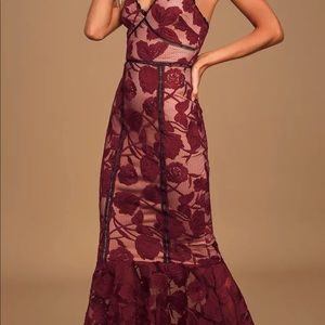 Lulu’s Red Lace Dress